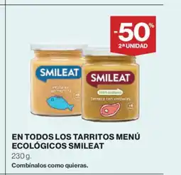 El Corte Inglés SMILEAT En todos los tarritos menú ecológicos oferta