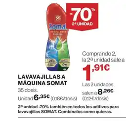 El Corte Inglés SOMAT Lavavajillas a máquina oferta
