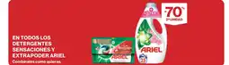 El Corte Inglés ARIEL En todos los detergentes sensaciones y extrapoder oferta