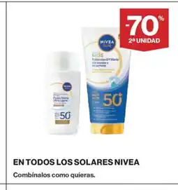El Corte Inglés NIVEA En todos los solares oferta