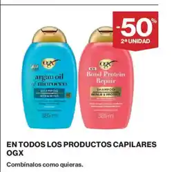 El Corte Inglés OGX En todos los productos capilares oferta