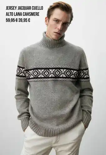 Massimo Dutti Jersey acolchado cuello alto lkana chasmere oferta