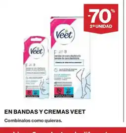 El Corte Inglés VEET En bandas y cremas oferta