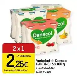 Dialprix Danone - variedad de danacol oferta