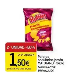 Dialprix Matutano - patatas onduladas jamon oferta