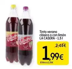 Dialprix La casera - tinto verano clásico o con limón oferta