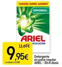 Dialprix Ariel - detergente en polvo regular oferta