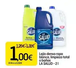 Dialprix La salud - lejía densa ropa blanca, limpienza total o banos oferta