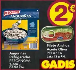Gadis Pescanova - anguriñas aceite oliva pelazza oferta