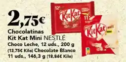 Gadis Nestlé - chocolatinas kit kat mini oferta