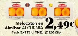 Gadis Alcurnia - almibar melocoton en almibar oferta