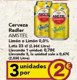 Gadis Amstel - cerveza radler oferta