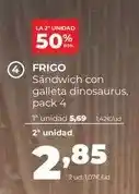 Alimerka Frigo - sandwich con galleta dinosaurus oferta
