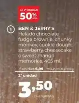 Alimerka Ben & jerry's - helado chocolate fudge brownie oferta