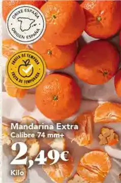 Gadis España - mandarina extra calibre 74 mm+ oferta
