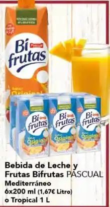 Gadis Pascual - bebida de leche y frutas bifrutas oferta