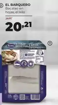 Alimerka El barquero - bacalao en hojas oferta