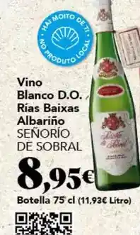 Gadis Señorío de sobral - vino blanco d.o. rias baixas albarino oferta