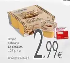 Valvi Supermercats La fageda - crema catalana oferta