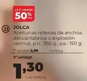 Alimerka Jolca - aceitunas rellenas de anchoa del cantabrico o explosion vermut oferta