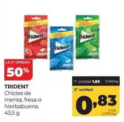 Alimerka Trident - chicles de menta oferta