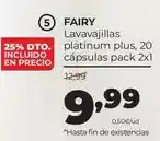 Alimerka Fairy - lavavajillas platinum plus oferta