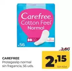 Alimerka Carefree - protegeslip normal sin fragancia oferta