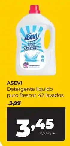 Alimerka Asevi - detergente líquido puro frescor oferta