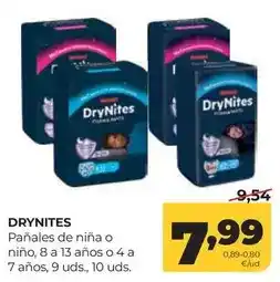 Alimerka Drynites - panales de niña o nino oferta