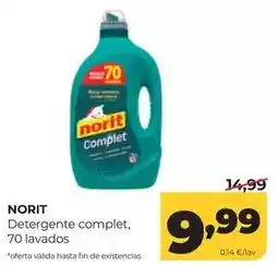 Alimerka Norit - detergente complet oferta