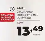 Alimerka Ariel - detergente líquido original oferta