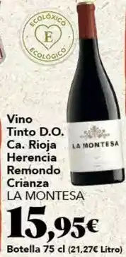 Gadis Vino tinto d.o. ca. rioja herencia remondo crianza oferta