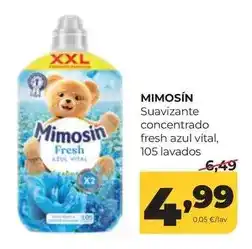 Alimerka Mimosín - suavizante concentrado fresh azul vital oferta