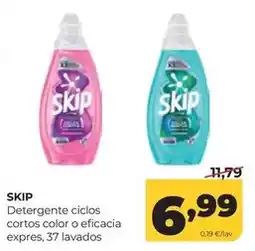 Alimerka Skip - detergente ciclos cortos color o eficacia oferta