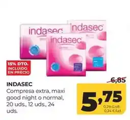 Alimerka Indasec - compresa extra oferta