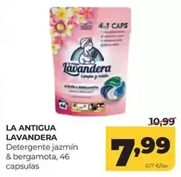 Alimerka Antigua usanza - detergente jazmin & bergamota capsulas oferta