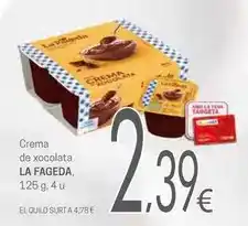 Valvi Supermercats La fageda - crema de xocolata oferta