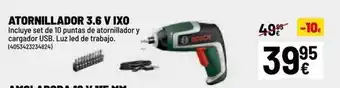 Bosch - atornillador 3.6 v ixo