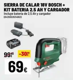 Brico Depôt Bosch - sierra de calar 18v oferta