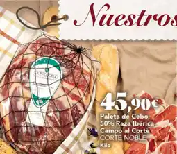 Gadis CORTE NOBLE Paleta de Cebo 50% Raza Ibérica Campo al Corte oferta
