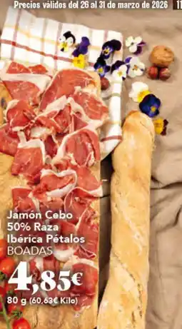 Gadis BOADAS Jamón Cebo 50% Raza Ibérica Pétalos oferta