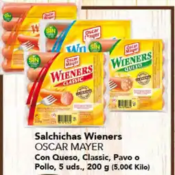 Gadis OSCAR MAYER Salchichas Wieners Con Queso, Classic, Pavo o Pollo oferta