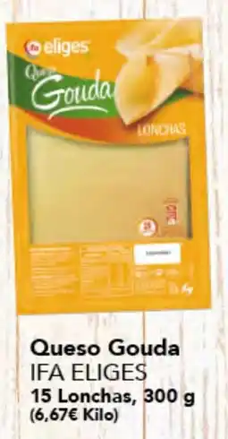 Gadis IFA ELIGES Queso Gouda 15 Lonchas oferta