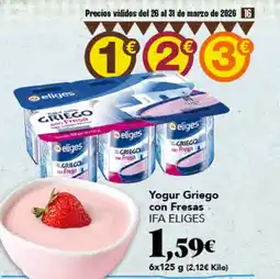 Gadis IFA ELIGES Yogur Griego con Fresas oferta