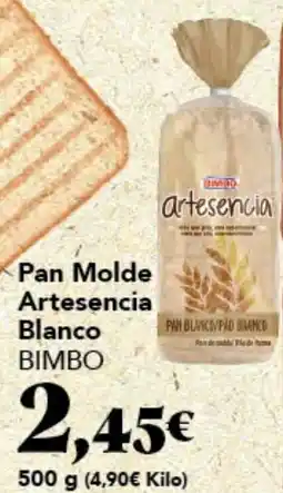 Gadis BIMBO Pan Molde Artesencia Blanco oferta