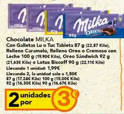 Gadis MILKA Chocolate oferta