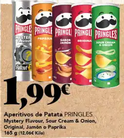 Gadis PRINGLES Aperitivos de Patata Mystery Flavour, Sour Cream & Onion, Original, Jamón o Paprika oferta