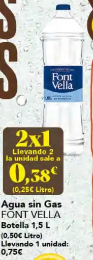 Gadis FONT VELLA Agua sin Gas oferta