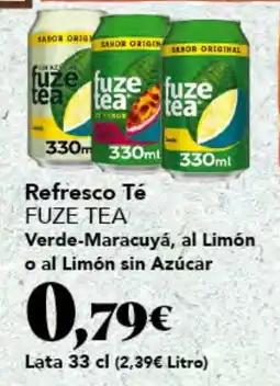Gadis FUZE TEA Refresco Té Verde-Maracuyá, al Limón o al Limón sin Azúcar oferta