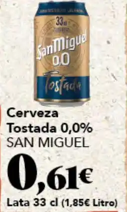 Gadis SAN MIGUEL Cerveza Tostada 0,0% oferta
